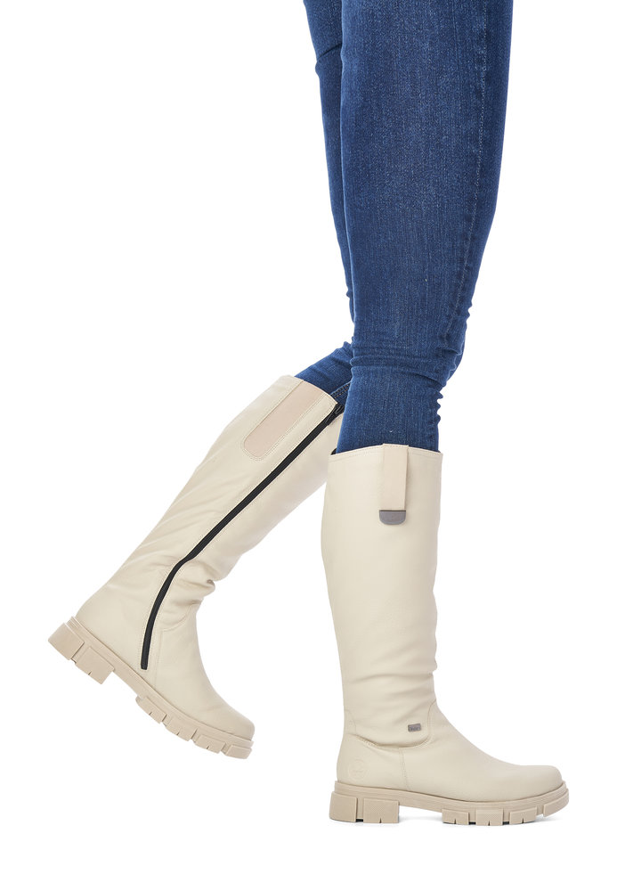 RIEKER Y7190-60 beige, dámské kozačky vel.41