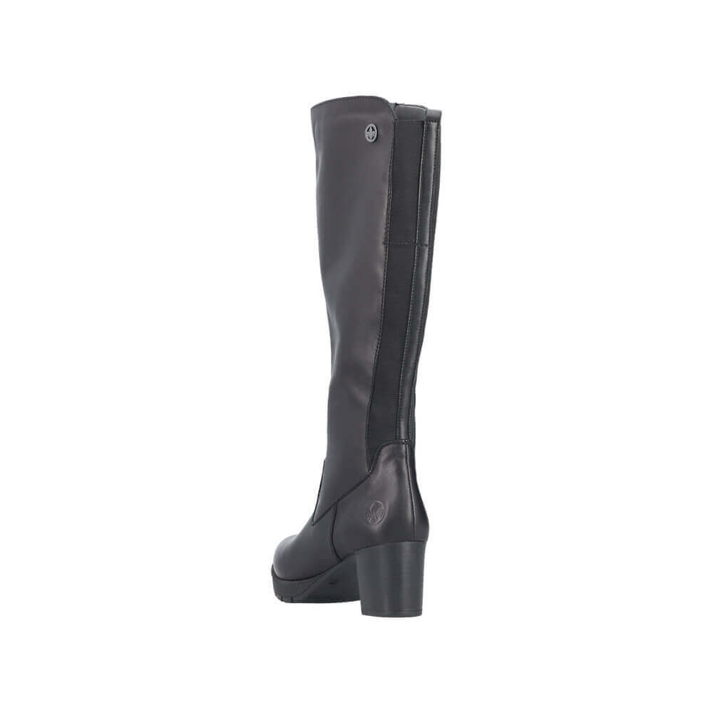 RIEKER 77684-00 black, dámské kozačky