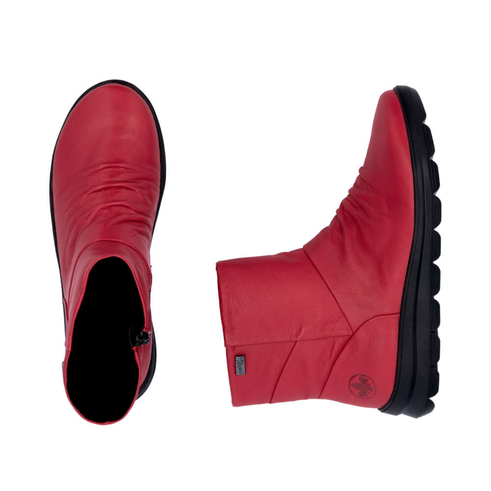 RIEKER Z0066-33 red, dámská kotníková obuv vel.37