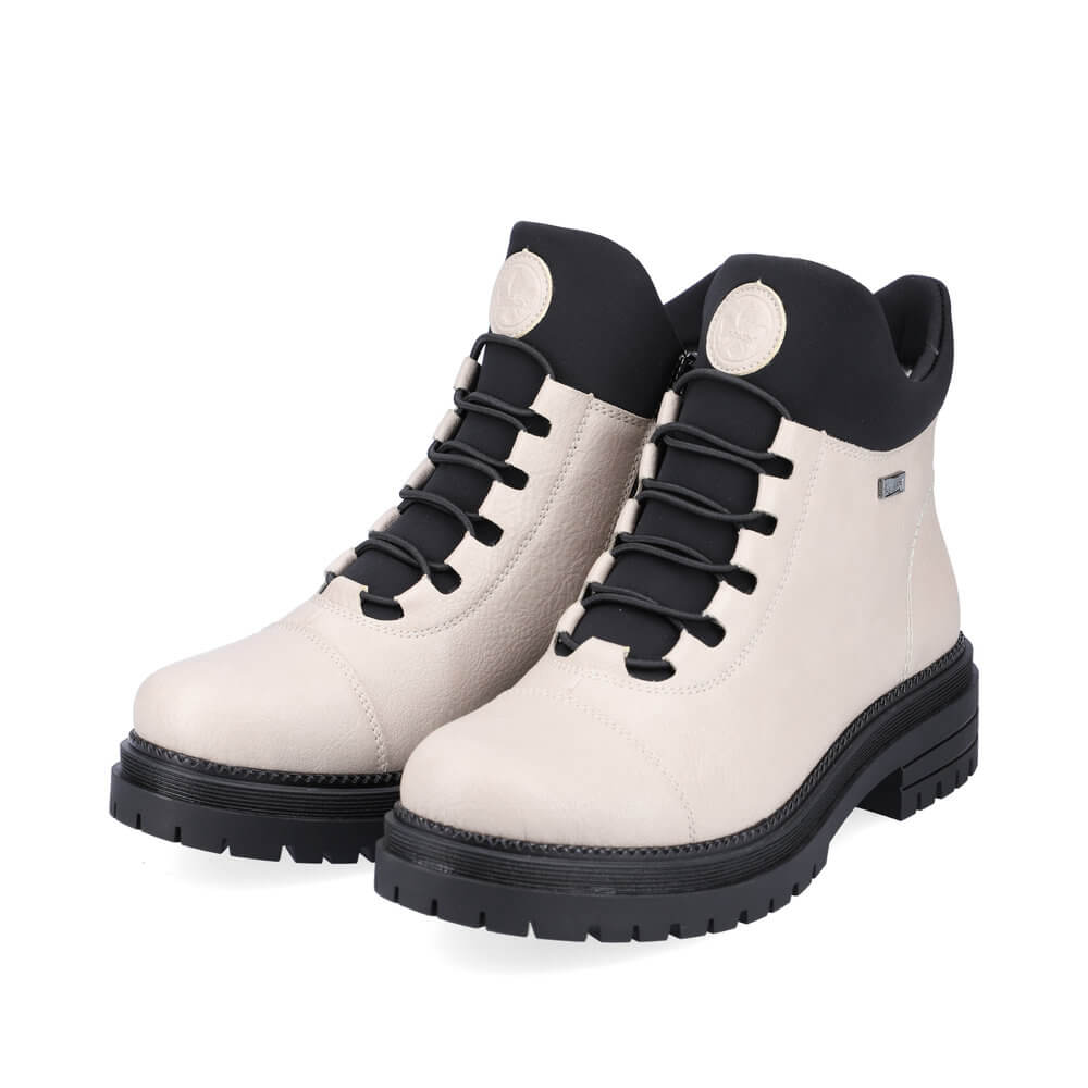 RIEKER Y3163-60 beige, dámská zimní obuv vel.37