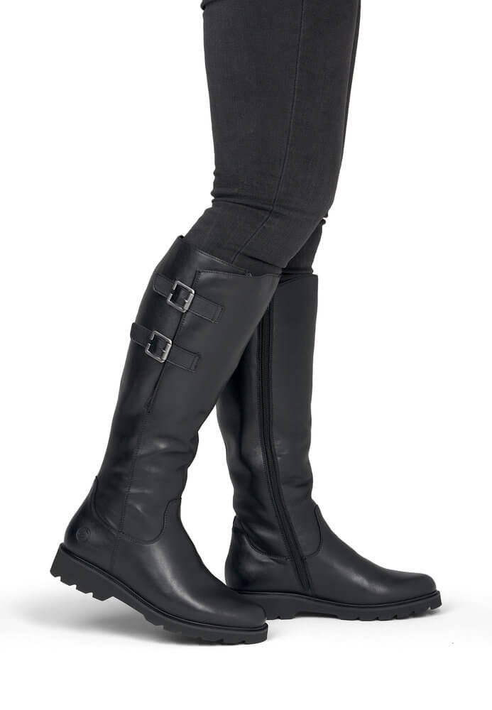 REMONTE D3S74-00 black, dámské kozačky vel.40