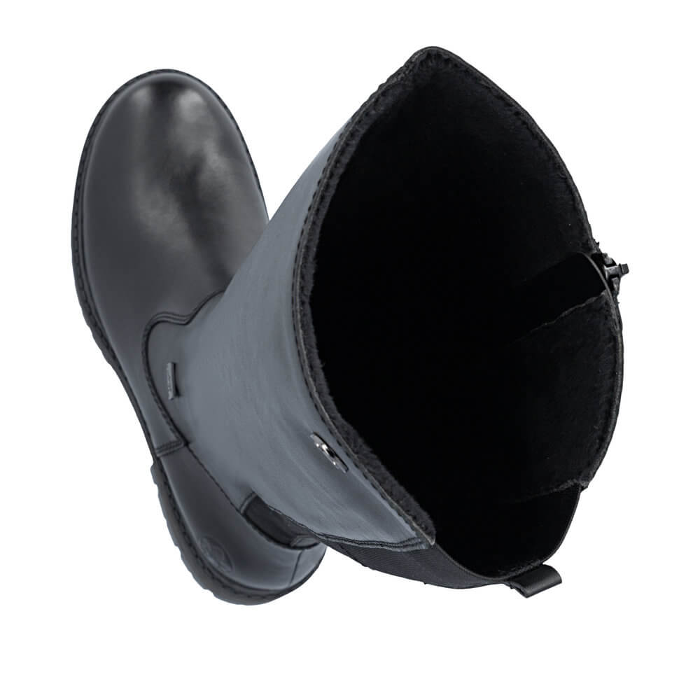 RIEKER 75850-00 black, dámské kozačky 