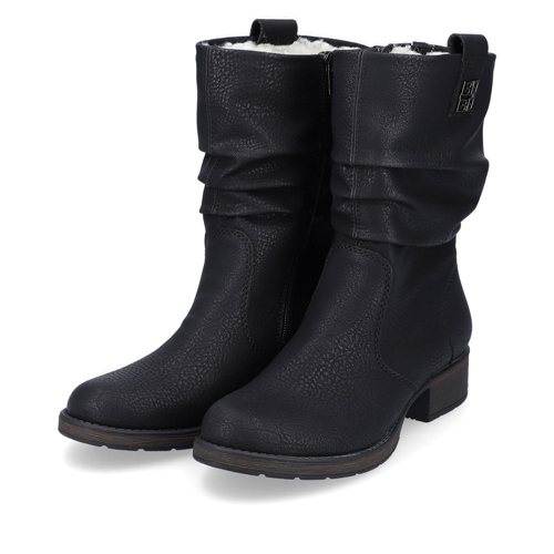 RIEKER Z9583-00 black, dámské polokozačky