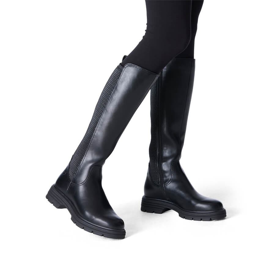 TAMARIS 1-25604-41 black, dámské kozačky vel.37