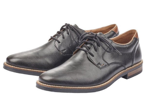 RIEKER 13500-00 black, pánské polobotky 