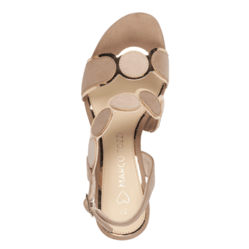 MARCO TOZZI 2-28347-42 nude comb, dámské společenské sandály vel.36