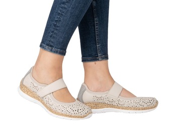 RIEKER N4299-60 beige, dámská obuv 