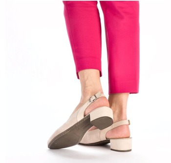 RIEKER 47063-60 beige, dámské lodičky vel.42