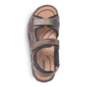 RIEKER 26061-25 brown, pánské sandály vel.41