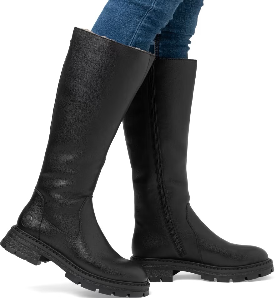 RIEKER Z9856-00 black, dámské kozačky vel.40