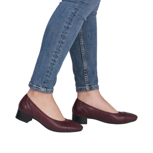 RIEKER 43450-35 red, dámské lodičky vel.38