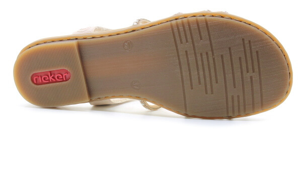 RIEKER 64270-90 bronze, dámské sandály vel.37