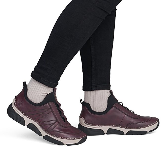 RIEKER 45975-35 red, dámské polobotky vel.37