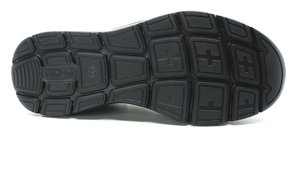 RIEKER B1851-00 black, pánské mokasíny vel.45