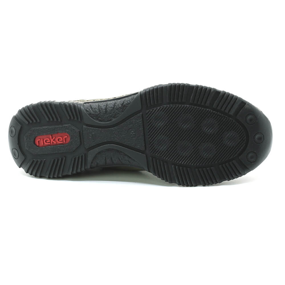 RIEKER N3275-55 green, dámská kotníková obuv