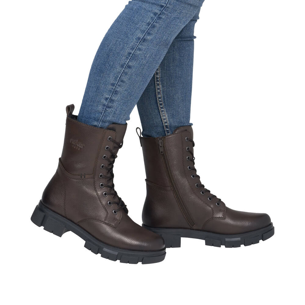 RIEKER Y7116-25 brown, dámská kotníková obuv vel.37