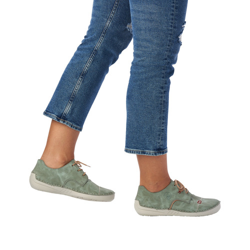 RIEKER 52528-52 green, dámské polobotky 