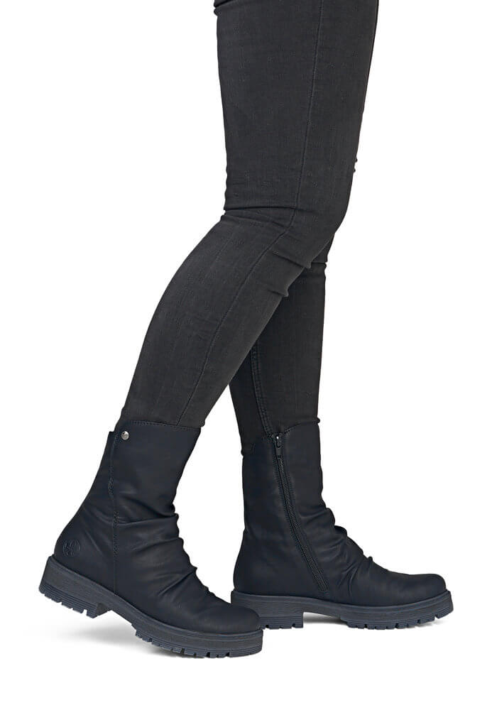 RIEKER 75851-00 black, dámské polokozačky vel.39