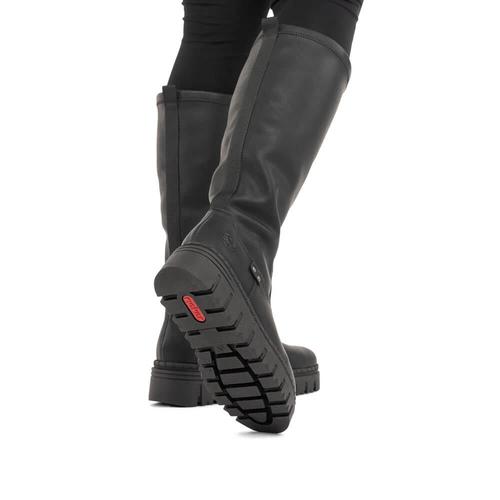 RIEKER Z8990-00 black, dámské kozačky