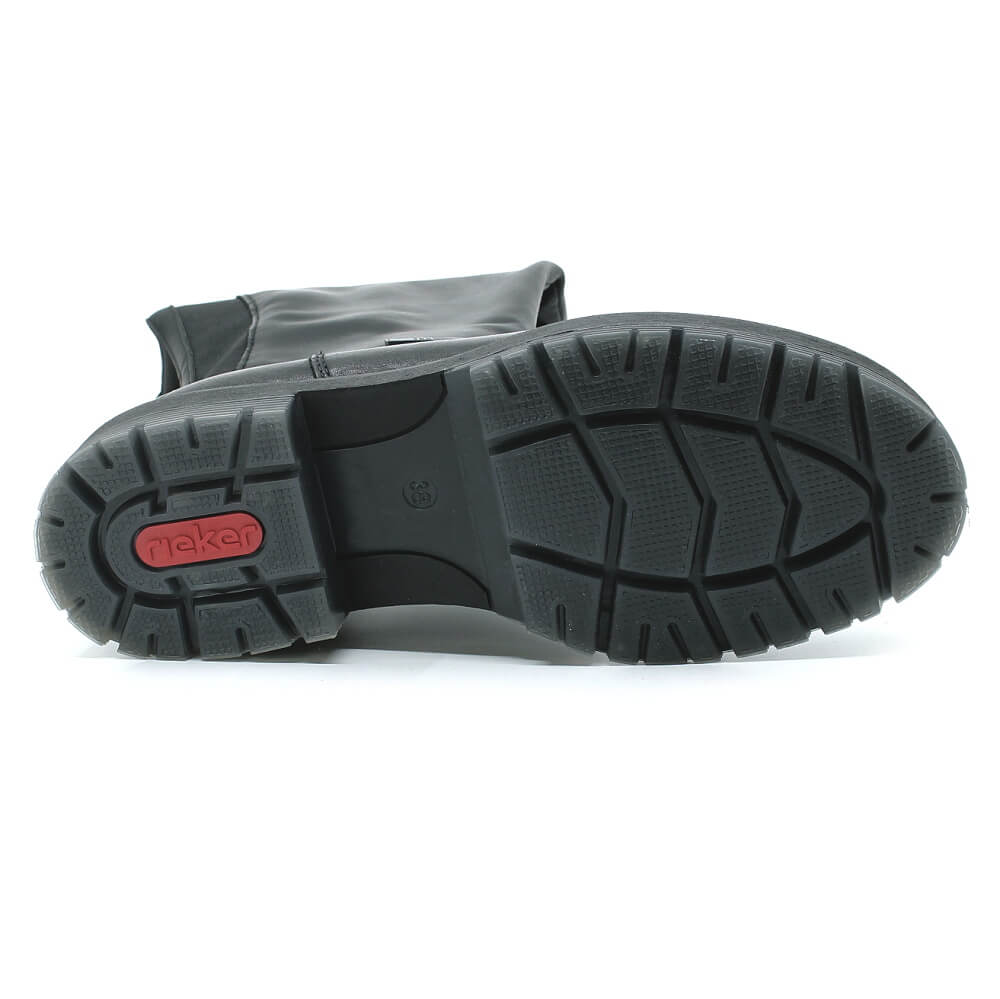 RIEKER 75850-00 black, dámské kozačky 