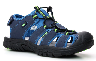 LICO NIMBO 470111 blau/lemon, chlapecké sandály 