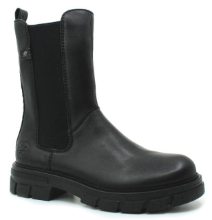 RIEKER Z9180-01 black, dámská kotníková obuv