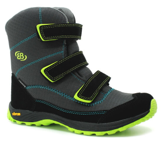 BRÜTTING Arendal V 721050 grau/schwarz, juniorská zimní obuv 