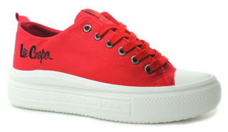 Lee Cooper 2463L red, dámské plátěnky