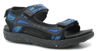 Lee Cooper 2607K black/royal blue, dětské sandály 