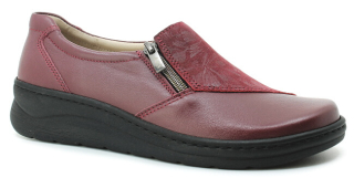 HILBY 1113 bordo, dámské polobotky