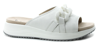 CAPRICE 9-27204-42 white nappa, dámské pantofle 