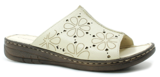 CAPRICE 9-27206-42 beige nappa, dámské pantofle 