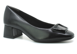 TAMARIS 1-22302-41 black leather, dámské lodičky