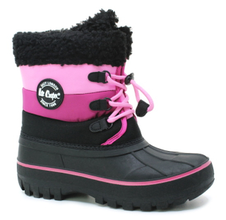Lee Cooper 2855K black/fuchsia, dětské sněhule