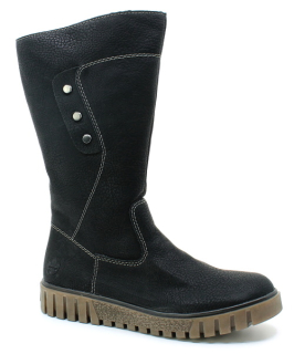 RIEKER Y3466-00 black, dámské kozačky