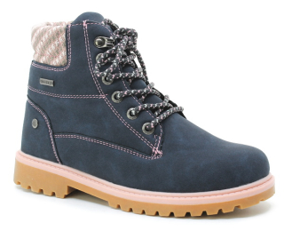 LICO Anouk 320336 marine/rosa, juniorská zimní obuv vel.36