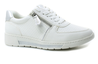 JANA 8-23776-44 white/silver, dámské tenisky