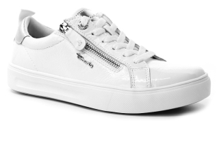 TAMARIS COMFORT 8-83707-42 white patent, dámské tenisky
