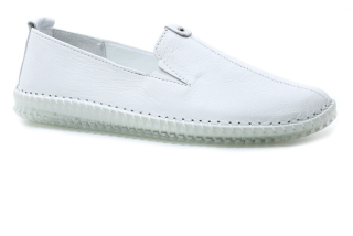 KLOP 064 464 white, dámské mokasíny