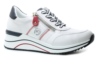 REMONTE D0T04-81 white kombi, dámské polobotky