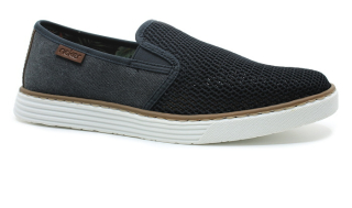 RIEKER B2265-14 blue, pánské mokasíny