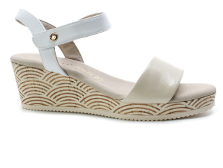 MARCO TOZZI 2-28326-44 taupe comb, dámské sandály