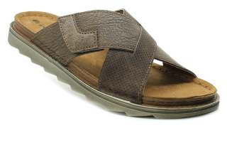 INBLU BU000017 dark brown, pánské pantofle