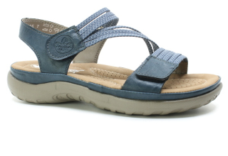 RIEKER 64870-14 blue, dámské sandály 