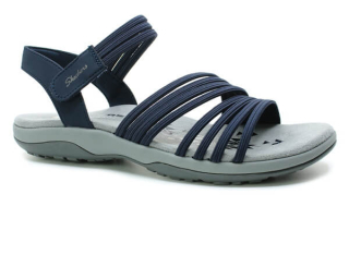 SKECHERS REGGAE SLIM COFFE RUN 163573/NVY navy, dámské sandály