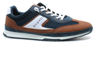 Bugatti 321-A3A01-6959 4163 dark blue/cognac, pánské polobotky