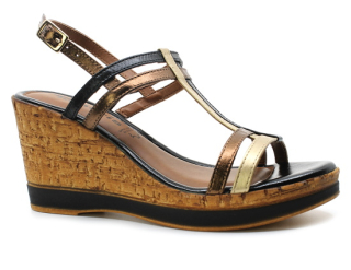 TAMARIS 1-28302-44 098 black comb, dámské sandály 