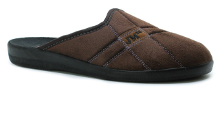 ROGALLO 4110/013 hnědá, pánské domácí pantofle 