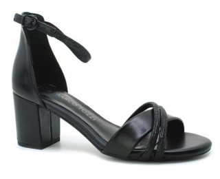 MARCO TOZZI 2-28300-45 098 black comb, dámské společenské sandály