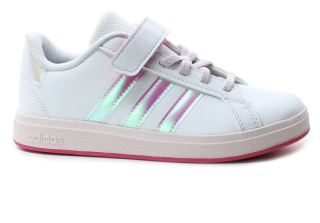 adidas GRAND COURT 2.0 EL C JS3939 bílá,růžová, dětská obuv
